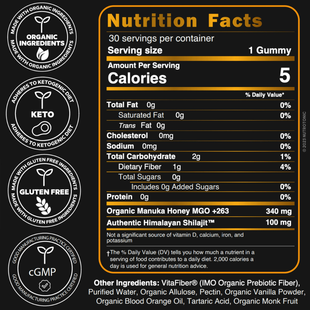 Authentic Himalayan Shilajit® Gummies