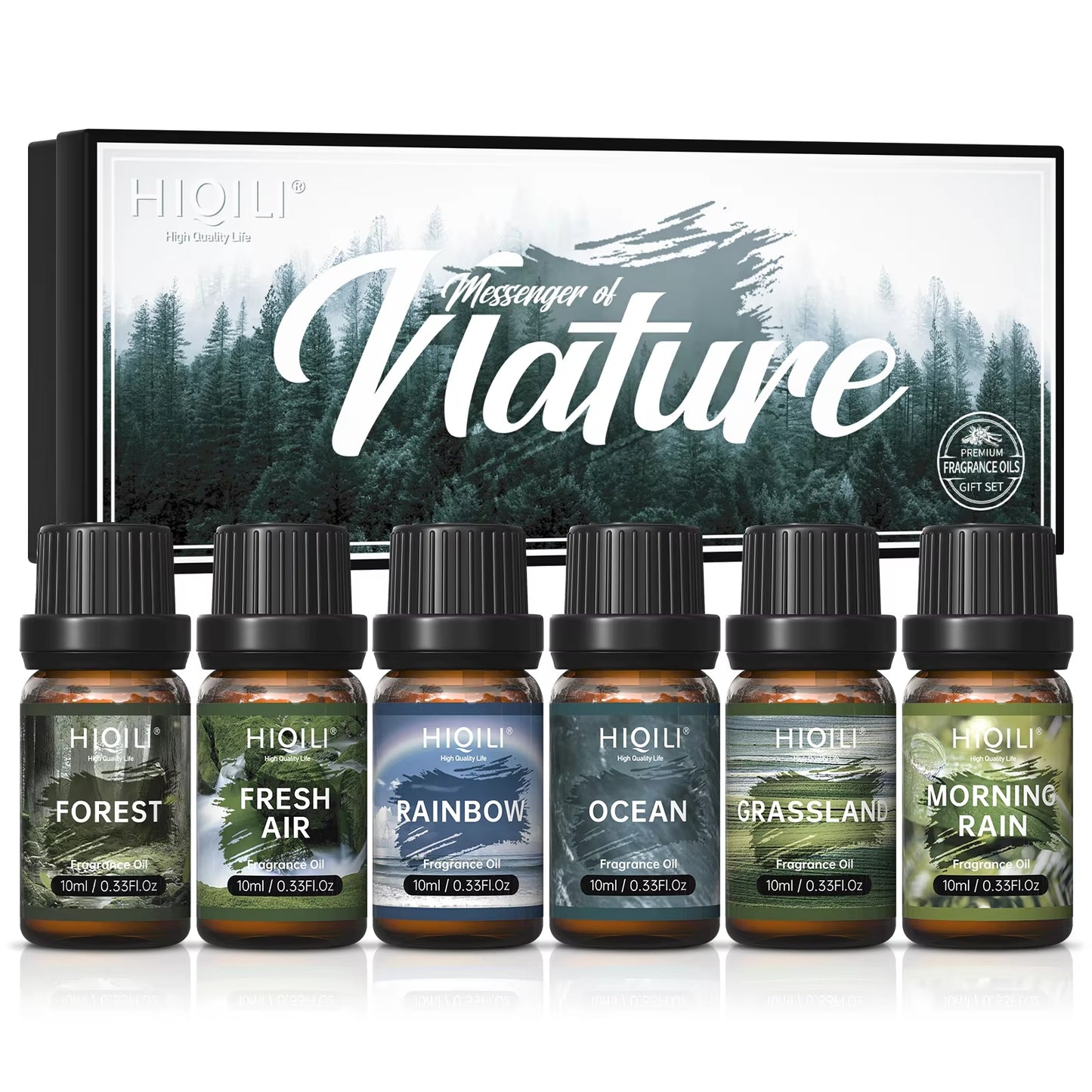 Nature Scents Collection: Top 6 Fragrance Oils Gift Set for Aromatherapy