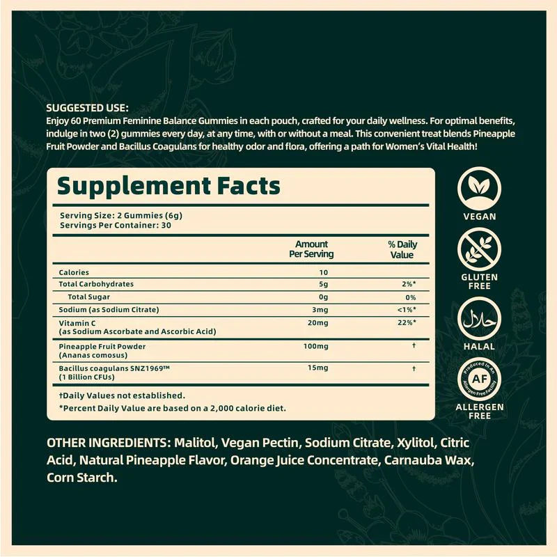 Feminine Balance Gummies | Get 1 FREE