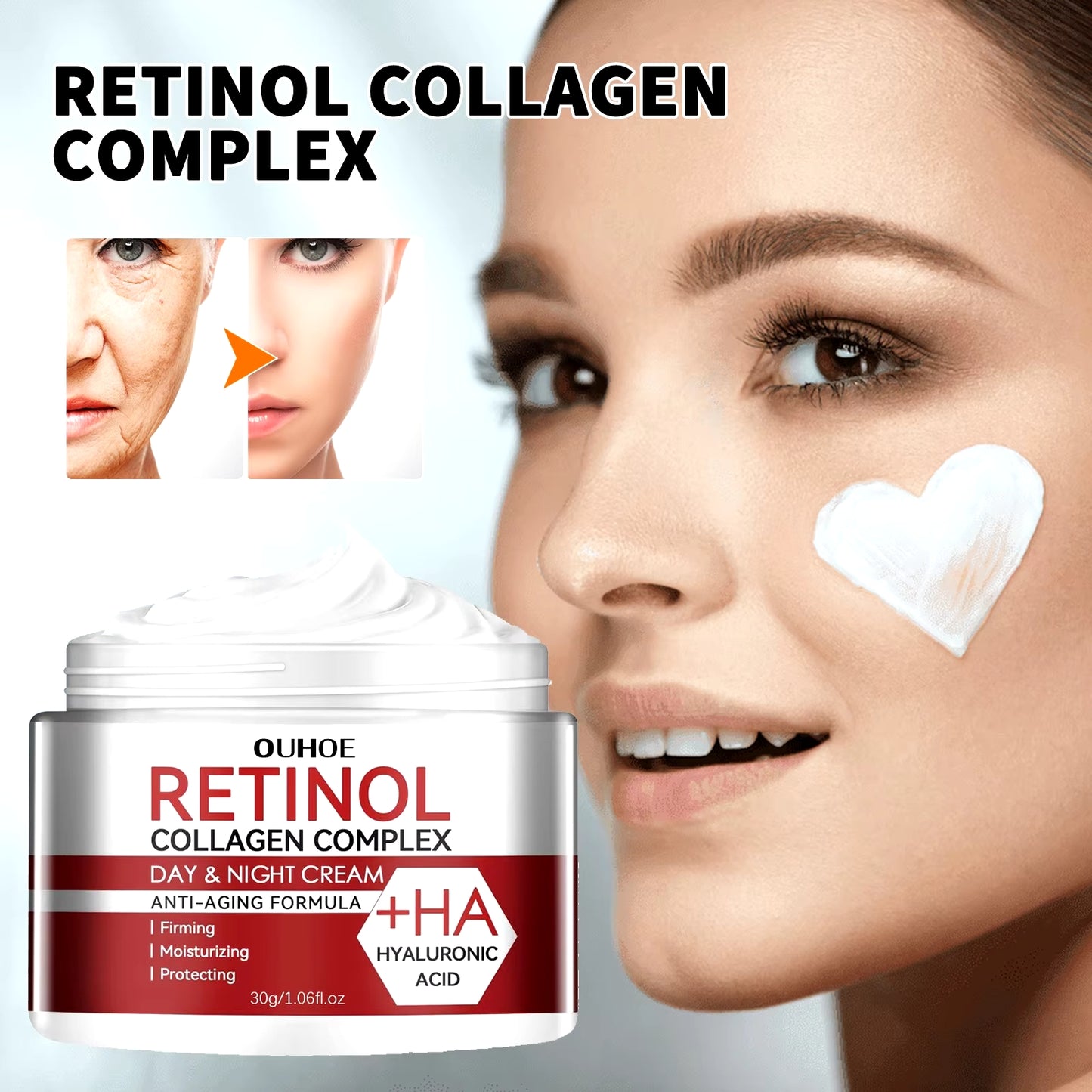 Retinol Face Cream: Anti-Aging, Firming & Lifting Moisturizer